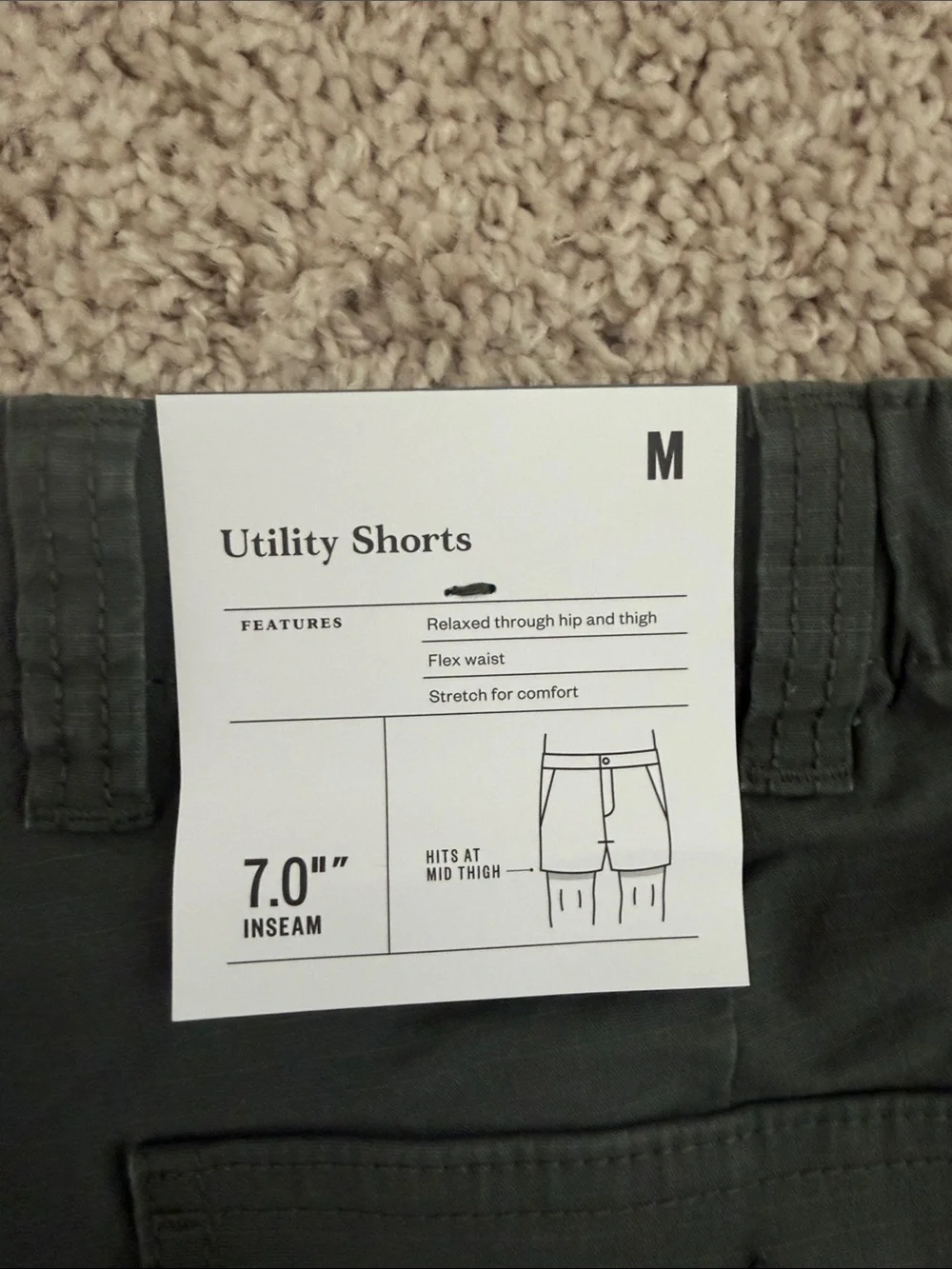 Goodfellow & Co Olive Green Utility Shorts size M